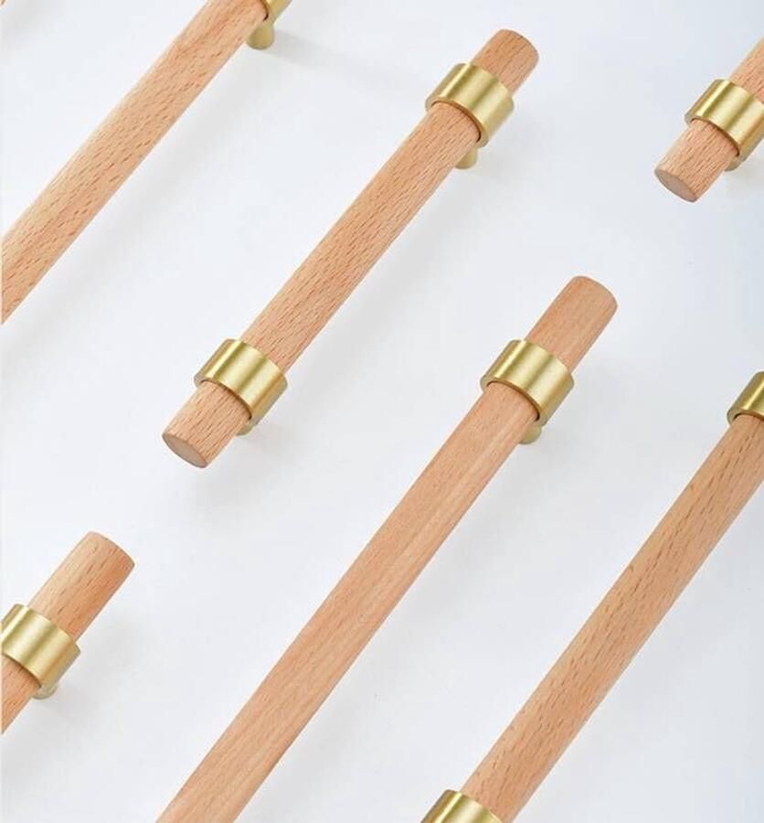 Houten Meubelgrepen 6 Stuks Keukenkast Handgrepen