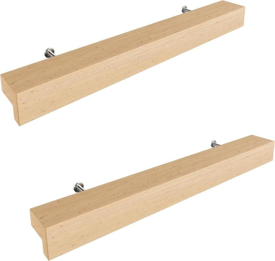 Houten meubelgrepen GAH01 beukenhout 128mm 2 stuks