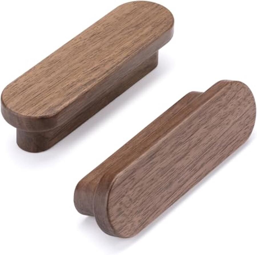 Houten Meubelhandvatten 6 Stuks 64mm Gatafstand Ideaal voor Keukenmeubilair en Lades