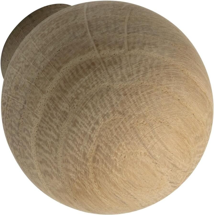 Houten meubelknop Olwen Eiken ruw Ø 35mm Diepte 38mm