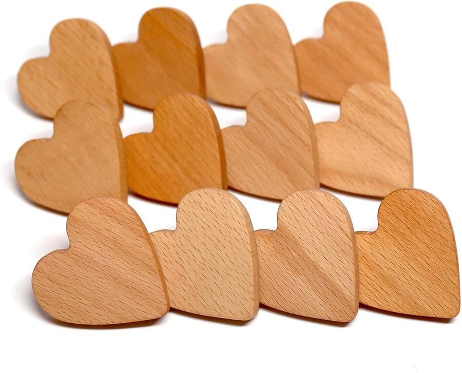 Houten Meubelknoppen Set van 12 Duurzaam en Uniek