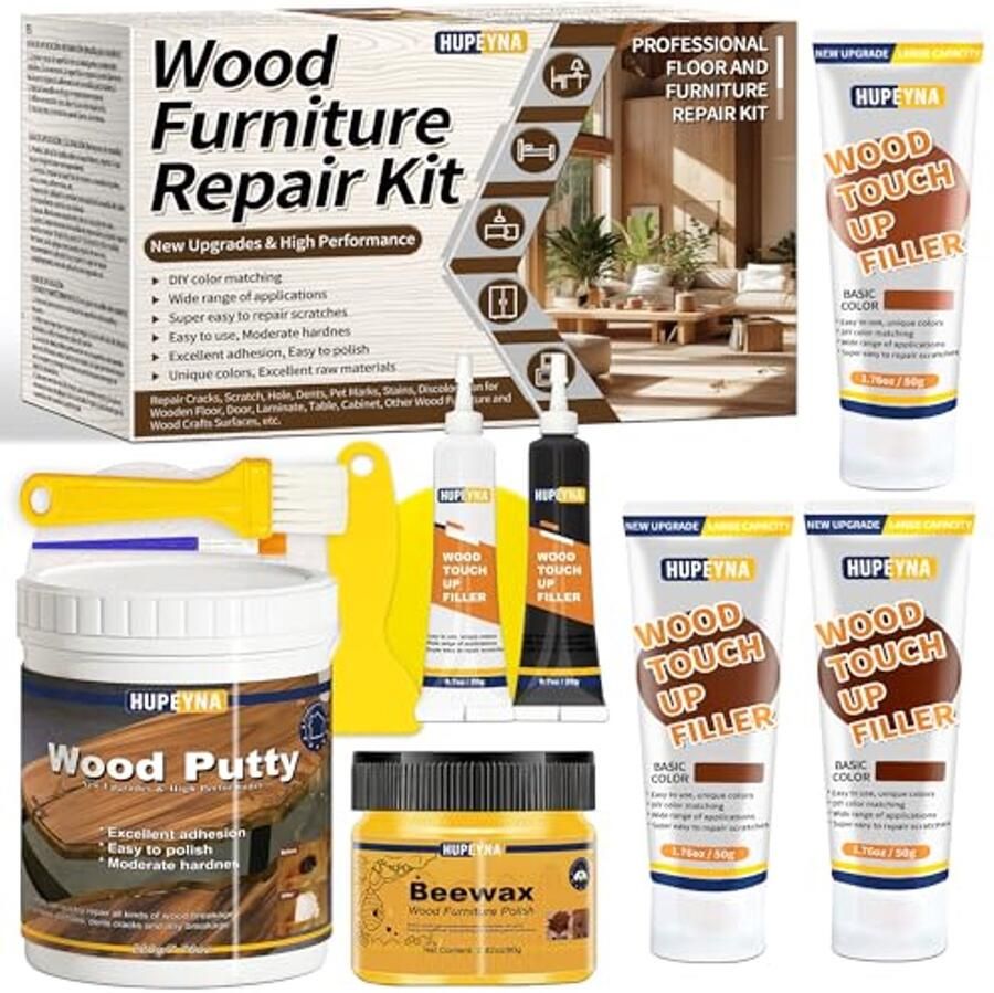 Houten Meubelreparatieset voor Krassen Scheuren en Houtrot Compleet Sir Handig en Onderhoudsset