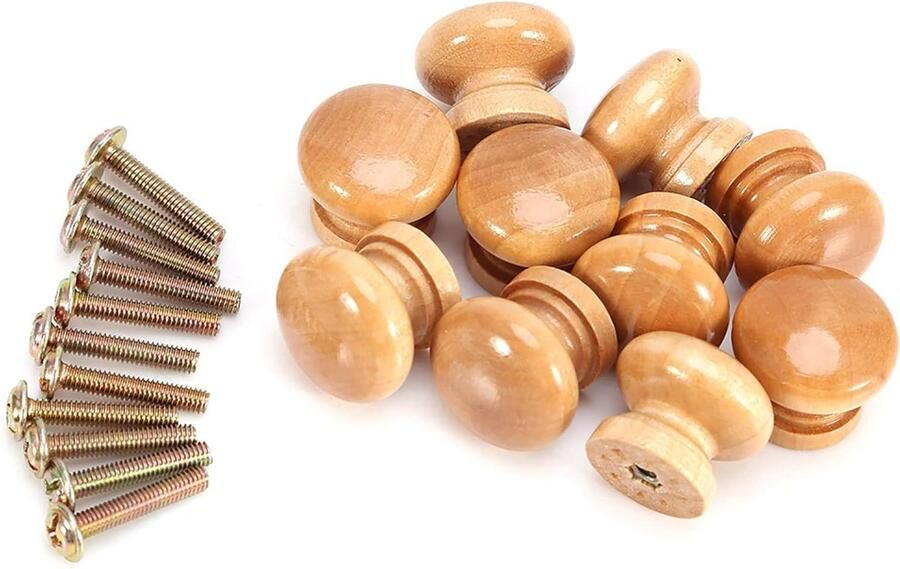 Houten Meubels Trekhendel Keukenkast Ladekast Ronde Kast Meubelknoppen 10 Stuks Klein formaat 24MM