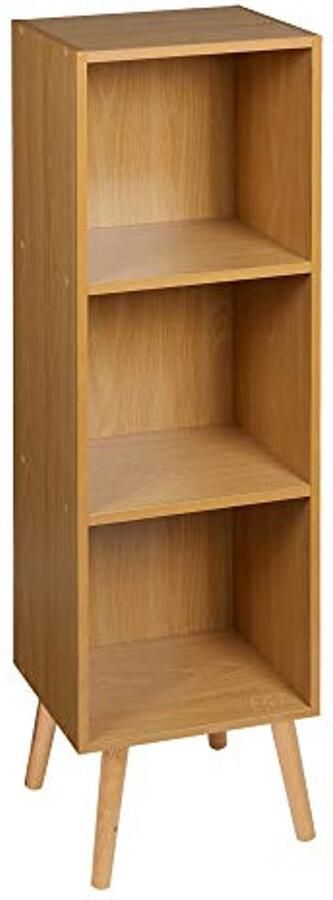 Houten Opberg Boekenkast 3 Laags in Scandinavische Stijl