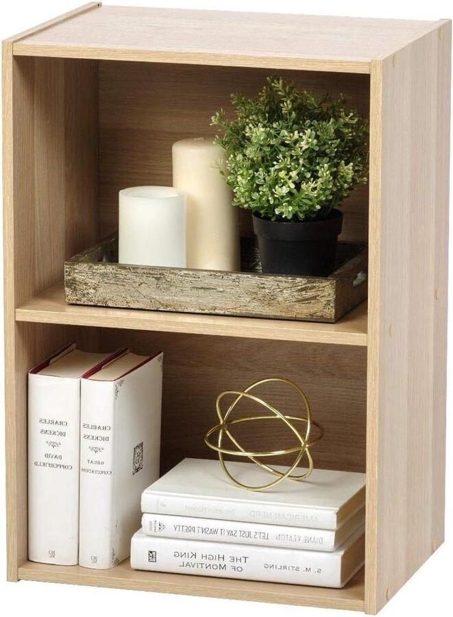 Houten Opbergkast Boekenkast Zijkast 1 stuk LichtBruin Hout