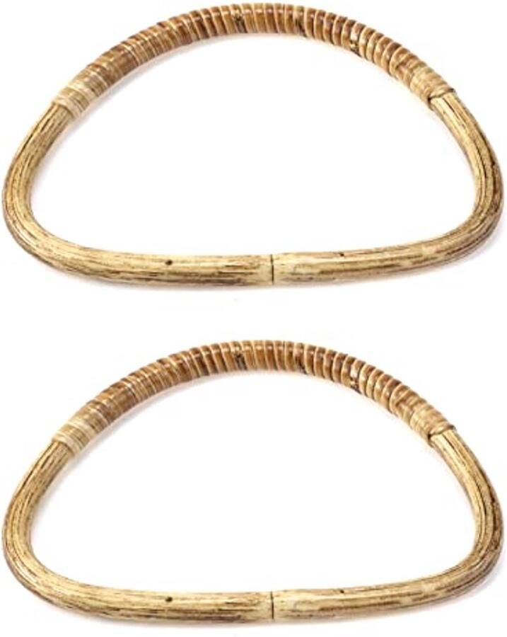 Houten Tas Handgrepen Decoratief D Vorm voor Strandtassen en Handtassen