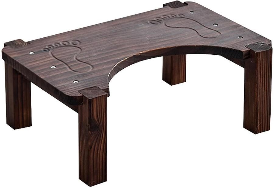 Houten toiletkruk ergonomisch ontwerp 1 stuk grenen