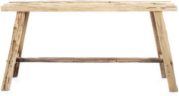 Tall Men Standing 1 meter bankje Vintage teakhouten bankje 100 x 35 x H 50 cm praktsich. sterk en mooi ! - Foto 2