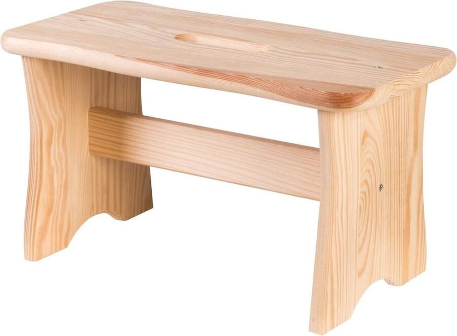 Houten Voetenbank FSC 100% Lichtbruin 40 x 22 x 20 cm