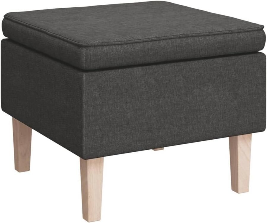 Houten Voetenbank Strakke Poef met Comfortabele Zitting