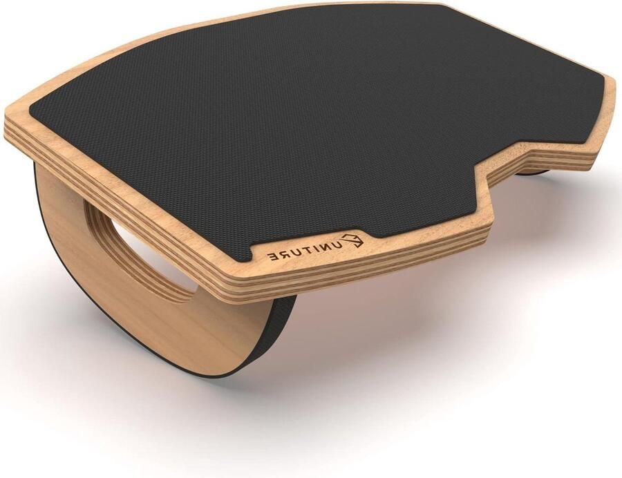 Houten voetensteun bureau met kantelfunctie antislip voetensteun voor thuiskantoor made in Europa comfortabele voetenbank Foot rest