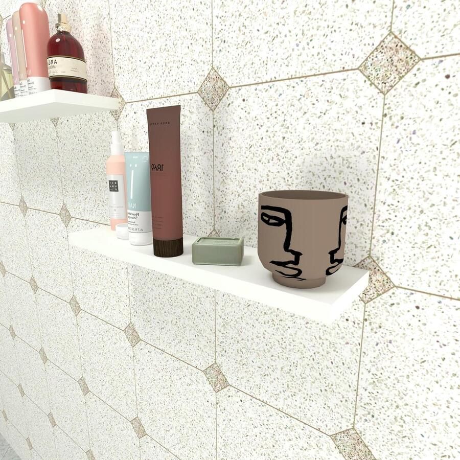 Houten Wandplank 70 x 15 x 2 5 Cm FSC gecertificeerd Wit Geschikt voor 30 kg