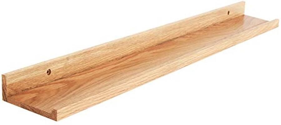 Houten Wandplank 90 cm U-vormig voor Thuis en Kantoor