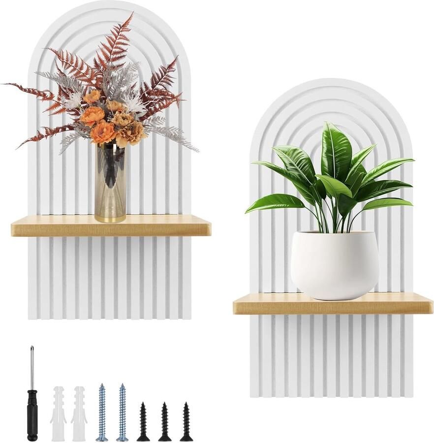 Houten Wandrek Boheemse Stijl 1 stuk Massief Grenenhout