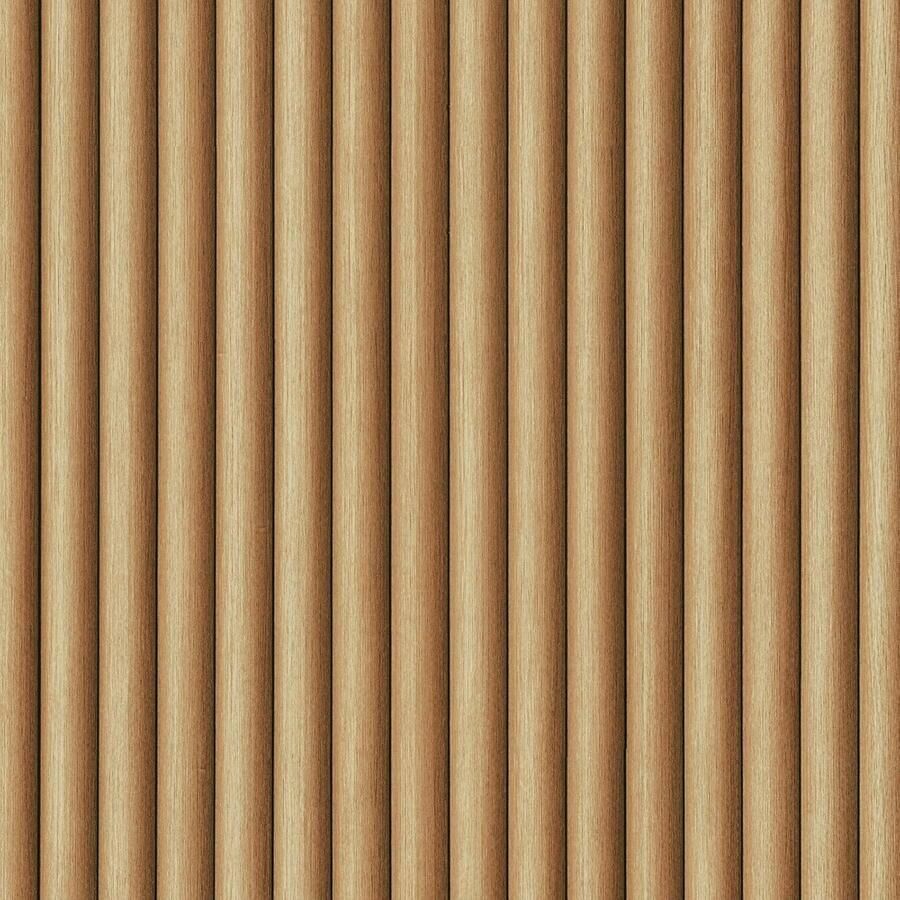 Houtlat-behang zelfklevend 3D-effect plakfolie houtlook lichtbruin 40 cm x 200 cm houtfolie zelfklevend voor meubels behang woonkamer slaapkamer meubelfolie voor tafels