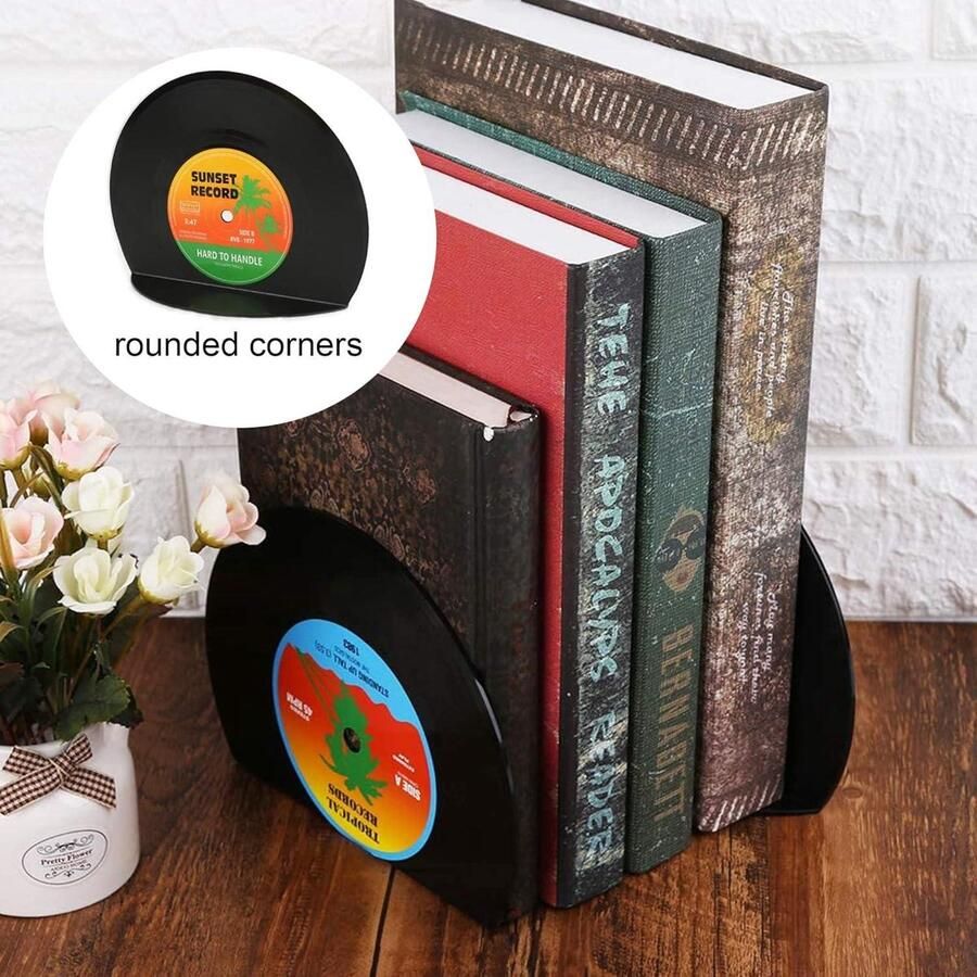 HTML Content Creëren 2-Pack Boekenstandaards Boekenplankhouders Maphouders DVD Handgemaakte Boekensteunen Boekstoppers Ruimtebesparende Herbruikbare Duurzame CD Maphouders voor Bureau Thuiskantoor Kinderen