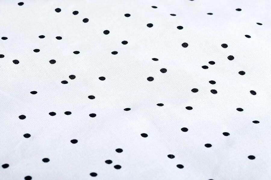Html content nodig Kinderbed bedlaken met zwarte stippen Matrasovertrek voor pasgeborenen matrasovertrek