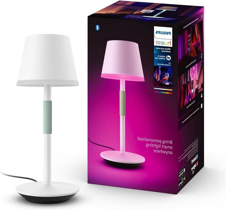 Hue Go Tafellamp LED Verlichting Dimbaar Wit en Gekleurd Licht Bluetooth & Bridge Alexa & Google Home Philips