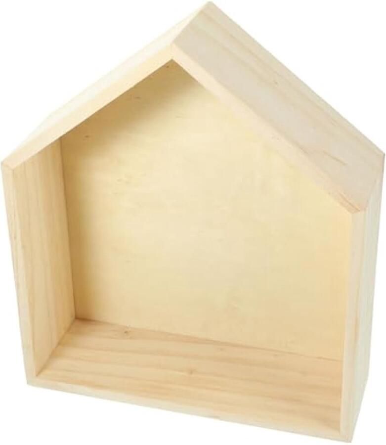 Huis Vorm Muur Plank Display Planken Decor Opslag Planken Tiny House Rustieke Muur Planken Thuis Planken Muur Opslag Mand Opslag Houder Rack Crystal