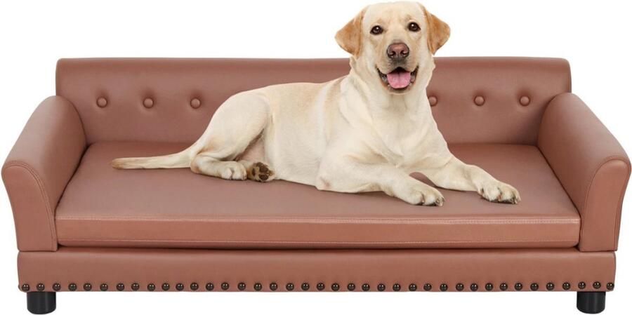 Huisdier slaapbank Bingopaw Waterdicht sofa-type honden bed- Huisdier knuffel lounge bed Met afneembaar kussen XL 120 x 78