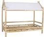 Hutbed 90 x 190 cm COCOA Bamboe Naturel en wit L 204 cm x H 171 cm x D 104 cm - Thumbnail 2
