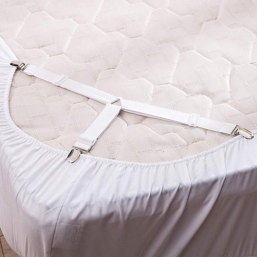Bed Sheet Clips 4 Pack Driehoek Bed Sheet Bandjes Bevestigingsmiddelen Set 3 Manieren Matras Hoek Bretels Grijpers Houders