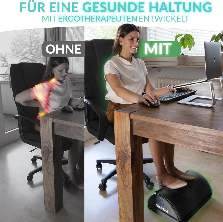 Voetsteun onder het bureau met voetenzak van pluizige vezels medisch in hoogte verstelbare voetsteun voor bureau kantoor thuiskantoor accessoires Footrest voetenbank