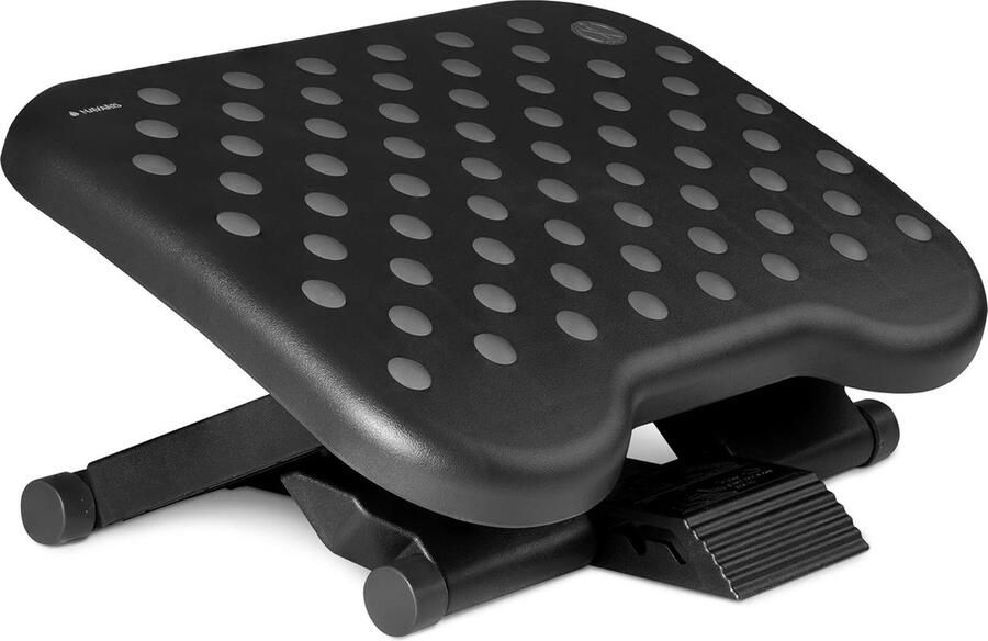 Voetensteun voor onder bureau Verstelbaar voetenbankje tussen de 0 en 25 graden Voor een betere werkhouding Ergonomische voetenbank