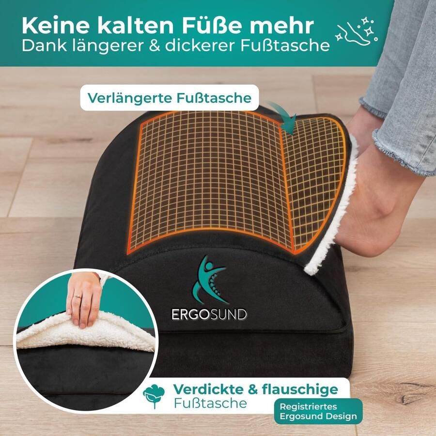 Voetsteun bureau met verbeterde pluizige voetenzak in hoogte verstelbare voetenbank antislip ergonomische voetensteun bureau thuiskantoor accessoires voetenbank voetensteun