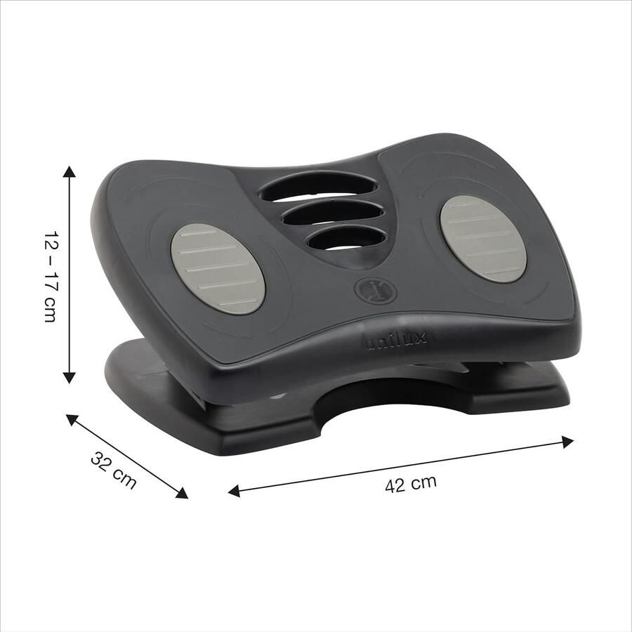 Voetensteun in Hoogte Verstelbaar en Antislip Zwart 43x33.7x12.2 cm