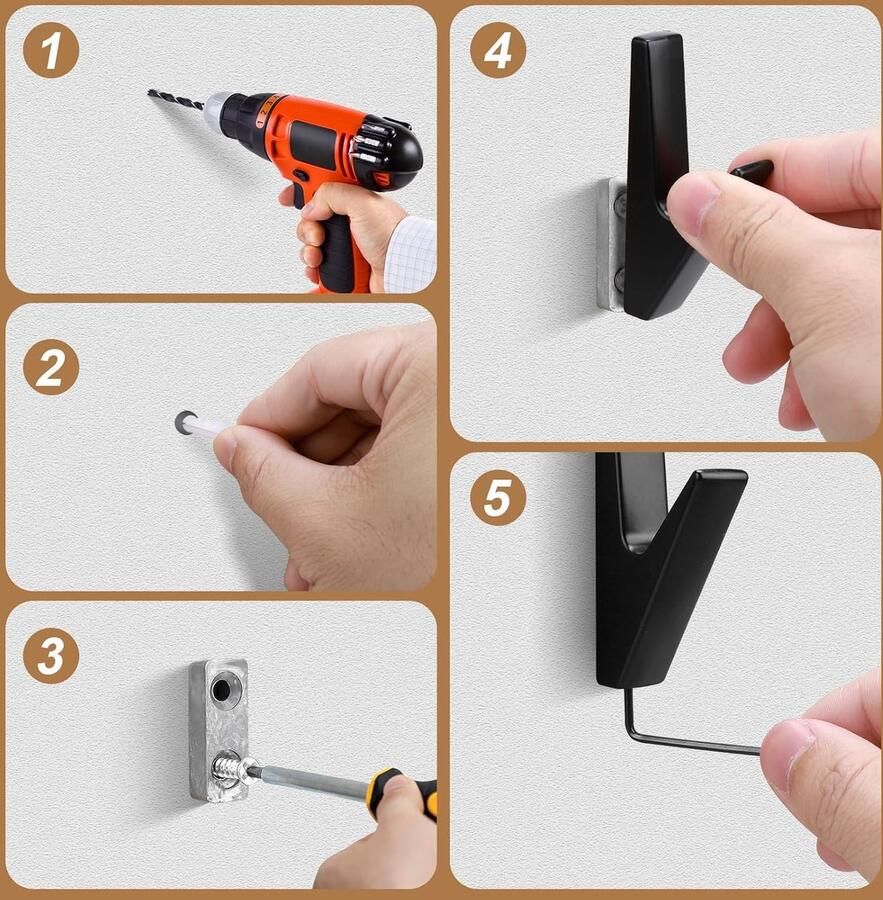 Kapstokken zwart matzwarte kapstokken enkele handdoekhaken kapstokken om te schroeven kapstokken muur moderne kapstok voor jassen kleding 4 stuks