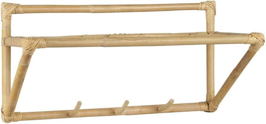 IB Laursen woonaccessoire kapstok rotan