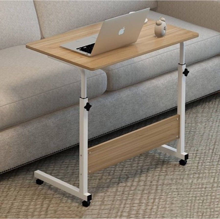 IBBO Shop Mobiele Bureau Laptop bijzettafel Sta bureau voor laptop tafel voor thuis Bureau Op Wielen thuiskantoor (60cm * 40cm)