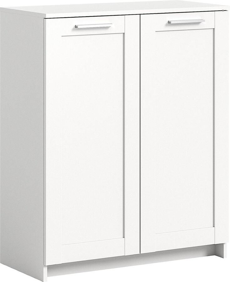 Rootz Living Rootz Ibiza Ladekast Houten Organizer Wit Dressoir 78cm x 95cm x 37cm Modern Design Duurzaam FSC gecertificeerd