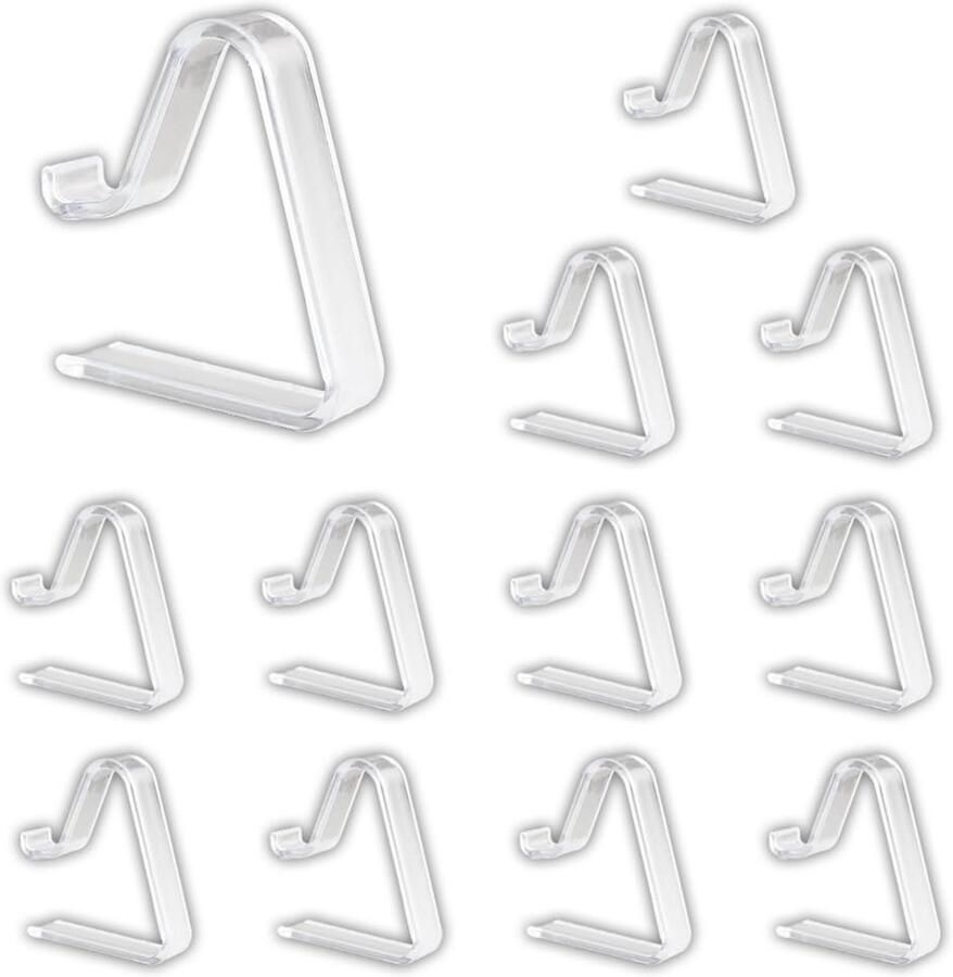 IheDovb 12 stuks tafelkleedklemmen plastic transparante tafelkleedklemmen voor buitentafels kamperen