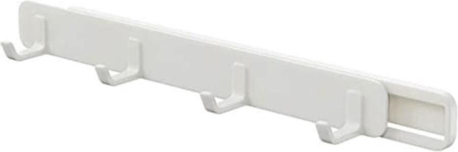 IKAAR Hakenrek Zelfklevende haken Zelfklevende haken Wandhaken Handdoekhaken Uitschuifbare multifunctionele haken 4 haken Kapstokken