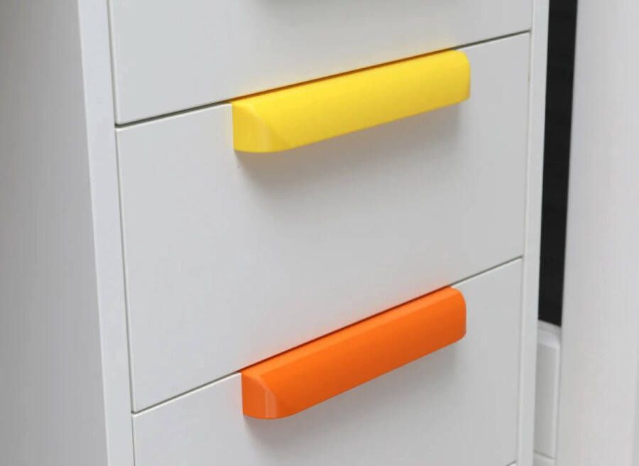 IKEA ALEX Hendel Greep Ladeblok Opbergoplossing Set van 5 stuks Kleur Groen