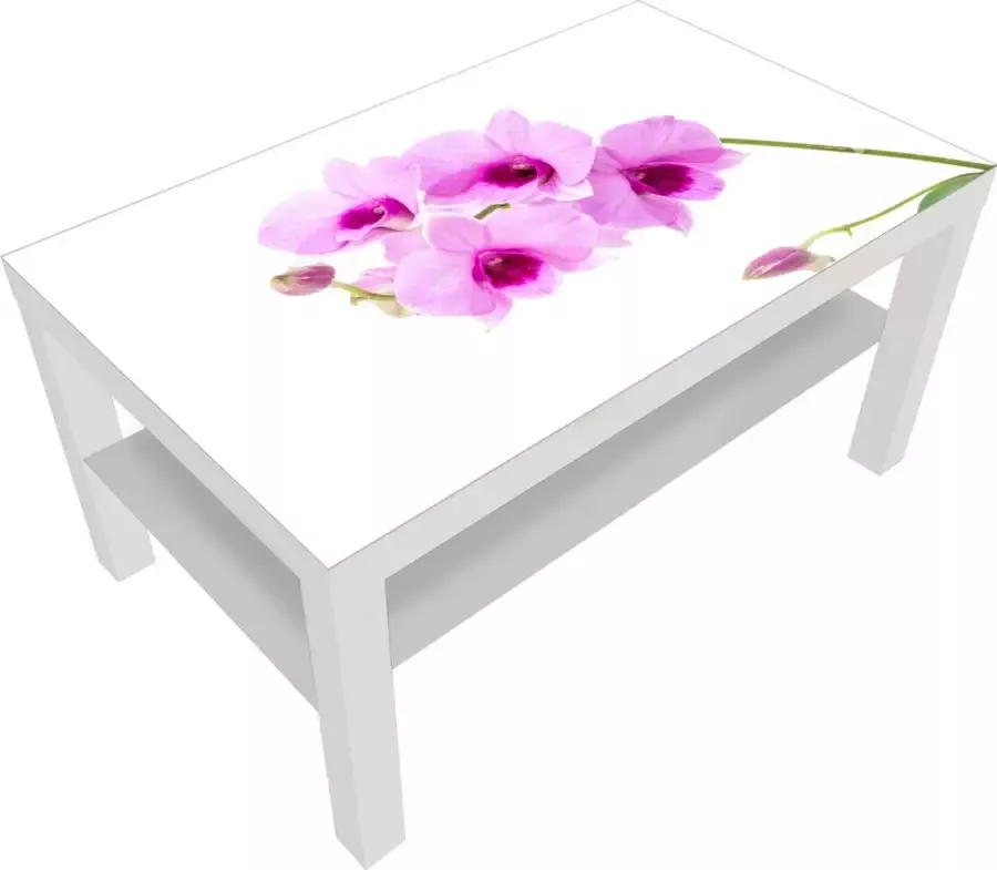 IKEA LACK Salontafel Glazen Blad 90x55cm Bijzettafel Woonkamer Koffietafel Wit