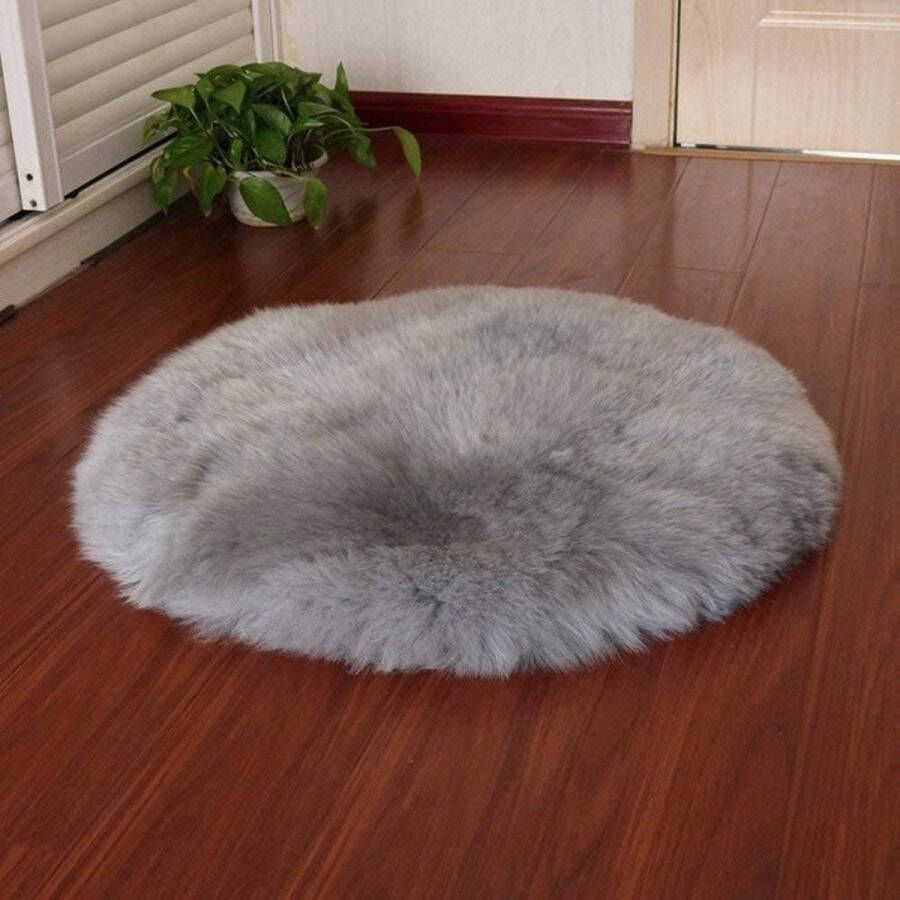imitatie schapenvacht langharig tapijt van imitatiebont wollige decoratievacht om op de grond te leggen voor bed of bank