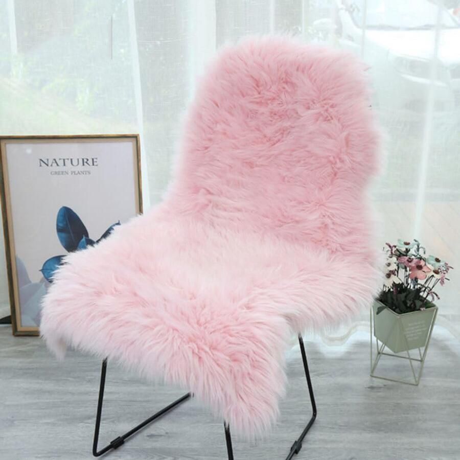 Imitatie Schapenvacht Tapijt Hoogwaardige Vacht 1 stuk Polyester 60 x 90 60 x 100 cm