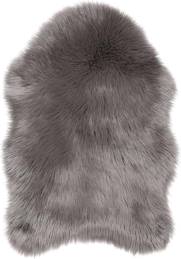 Imitatie Schapenvacht Tapijt Luxe en Zacht Kunstbont voor Slaapkamer en Woonkamer 55 x 80 cm