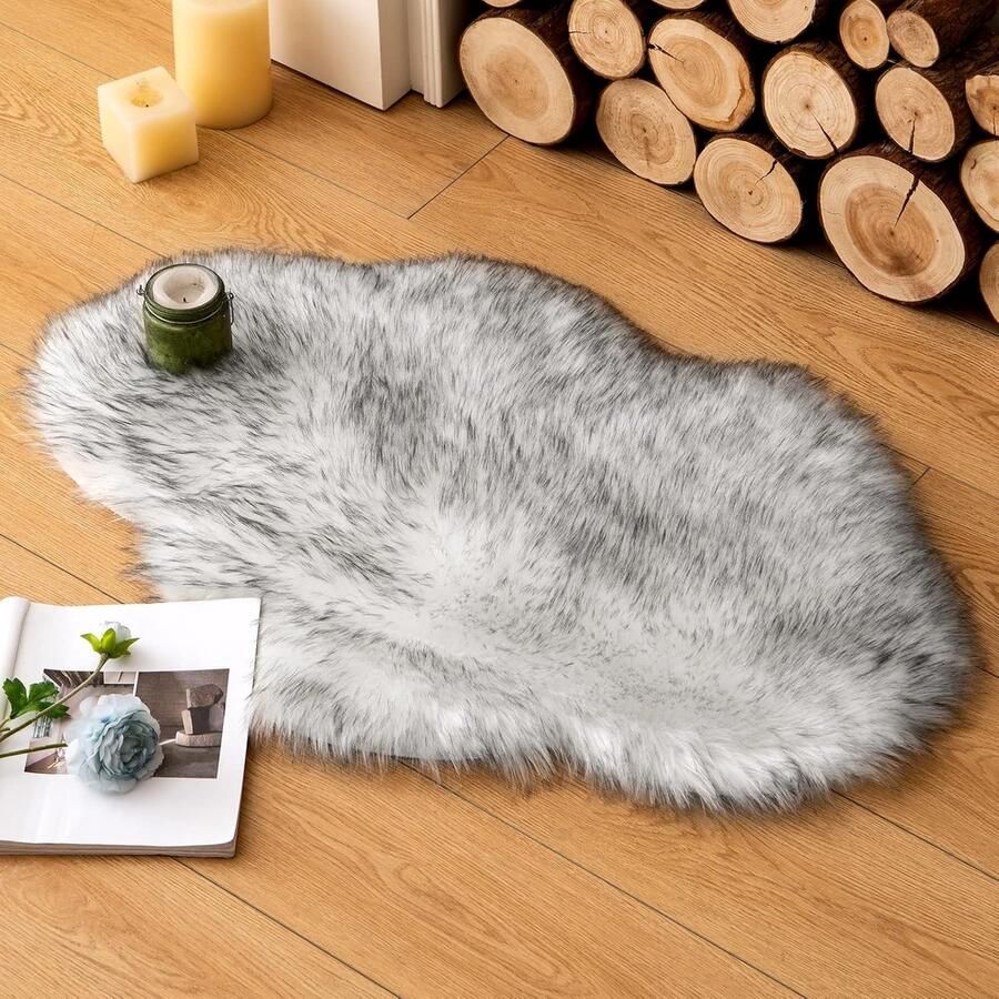 Imitatiebont Tapijt Zacht en Warm 1 stuk 60 x 90 cm Polyester