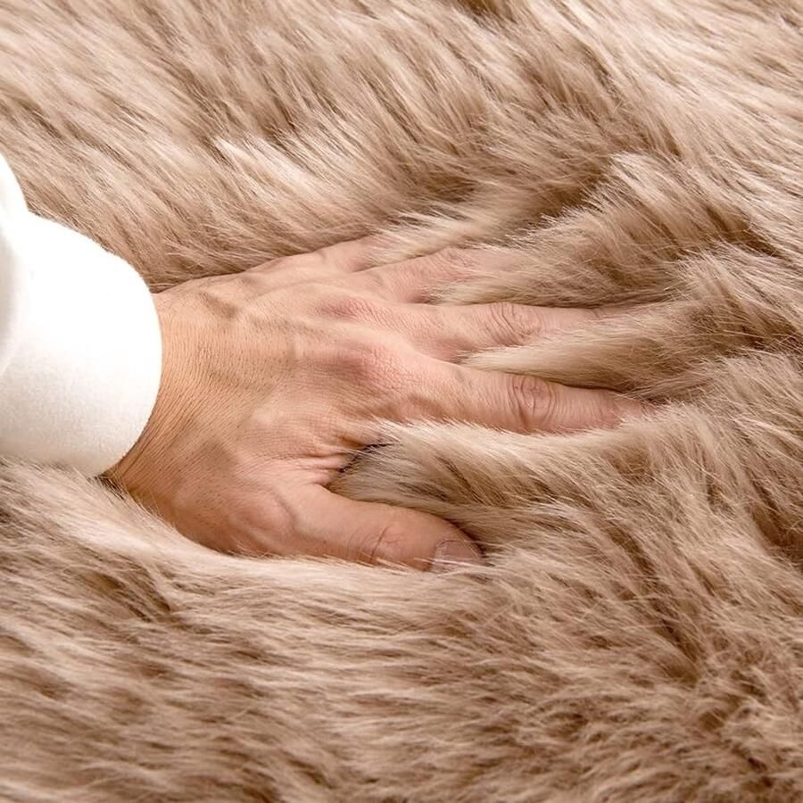 Imitatiebont Tapijt Zacht en Warm 1 stuk 60 x 90 cm Polyester