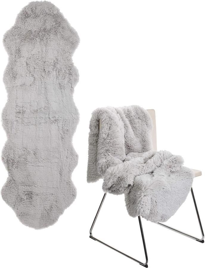 Imitatielamsvacht Tapijt Donzig en Warm 1 stuk Polyester