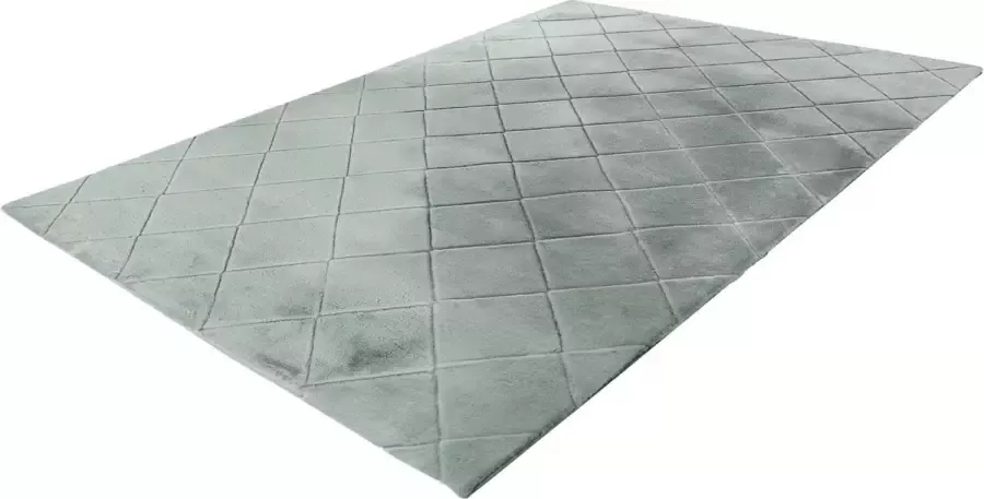 Impulse vloerkleed hoogpolig fluffy superzacht 3D effect tapijt kleed 200x290 groen