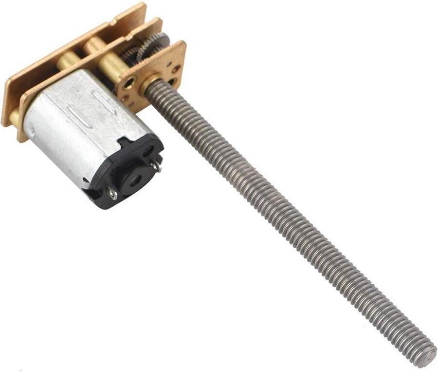 ​In dit geval zou de aangepaste titel zijn: 6V 12V reductiemotor met lange schroeven schroefdraad motor met elektronische versnelling motorreductie voor automodel robot elektronisch speelgoed en knutselen (6 V 1000 omw min)