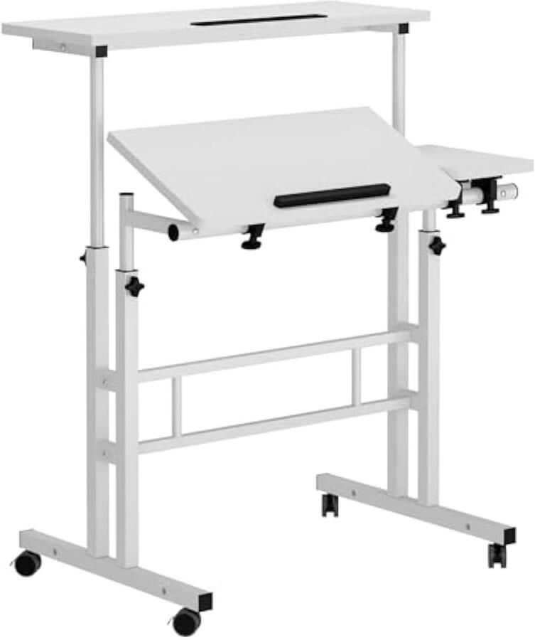 In hoogte verstelbare computertafel laptop bureau werkstation laptop tafel tekentafel voor kunst design tekenen schrijven schilderen knutselen werken en leren