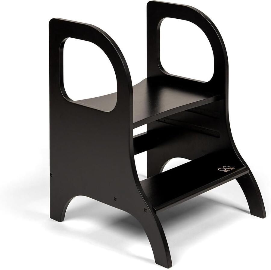 In hoogte verstelbare kruk veelzijdig en ergonomisch zwart