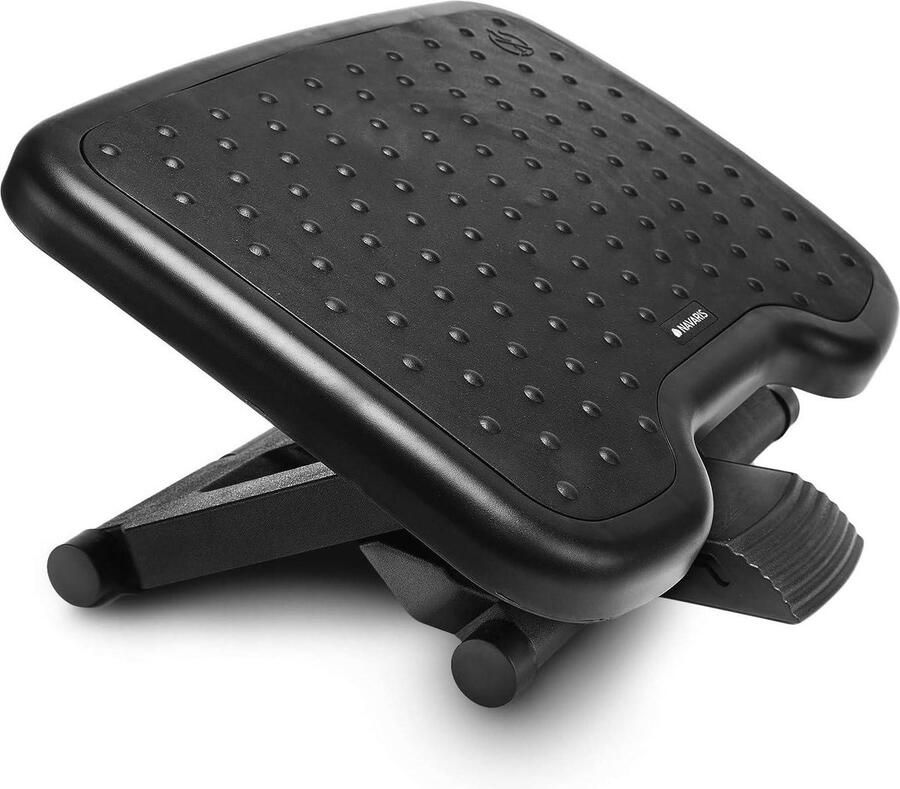 In hoogte verstelbare voetensteun voor optimale houding Ergonomische voetenbank kantelbaar Zwart Foot rest