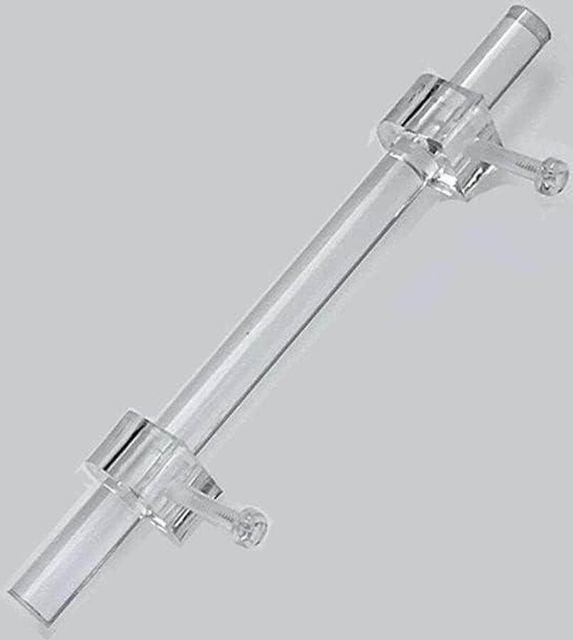 Content in Tooloflife 200mm Transparent Acrylic Cabinet Drawer Pulls Modern Cabinet Handle Bar Furniture Door Knobs T Bar Handle - Foto 2